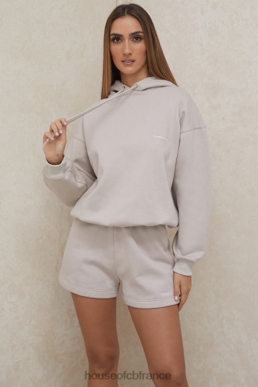 House of CB sweat à capuche oversize halo stone N888H793 vêtements