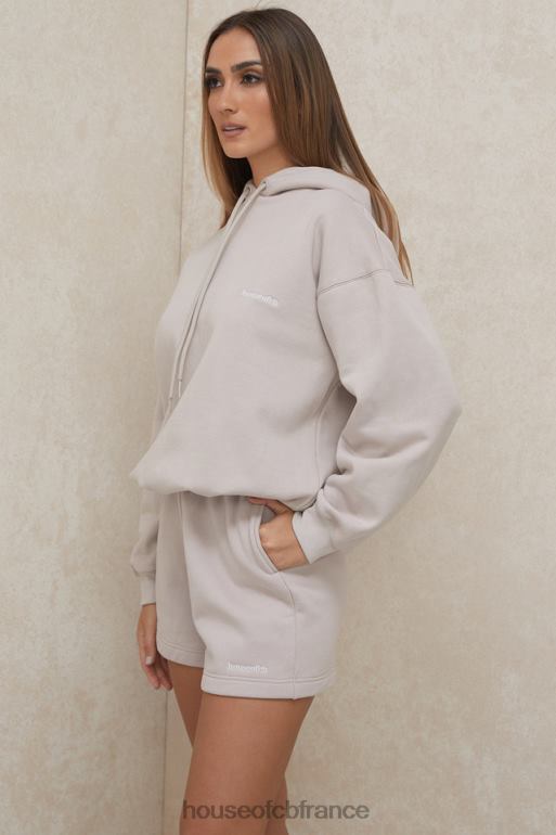 House of CB sweat à capuche oversize halo stone N888H793 vêtements