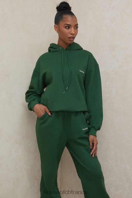 House of CB sweat à capuche oversize vert halo N888H794 vêtements
