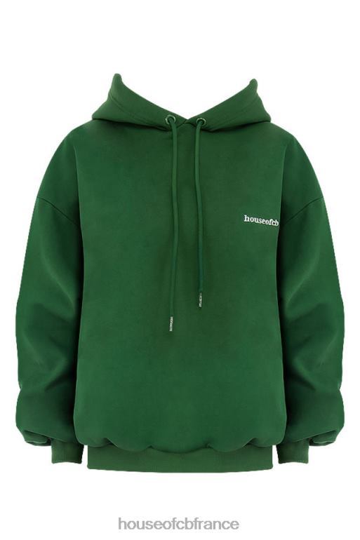 House of CB sweat à capuche oversize vert halo N888H794 vêtements