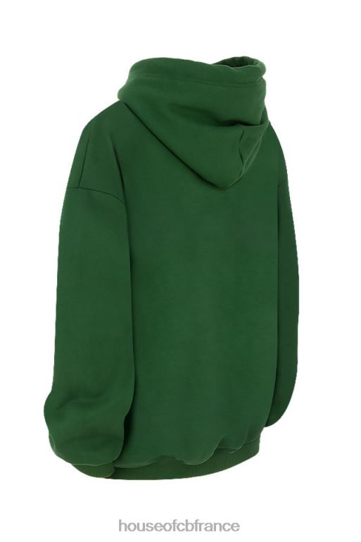 House of CB sweat à capuche oversize vert halo N888H794 vêtements