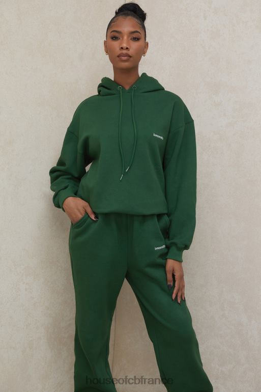 House of CB sweat à capuche oversize vert halo N888H794 vêtements