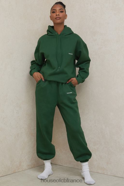 House of CB sweat à capuche oversize vert halo N888H794 vêtements