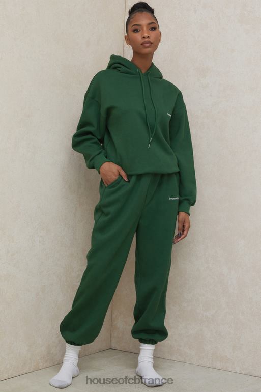 House of CB sweat à capuche oversize vert halo N888H794 vêtements
