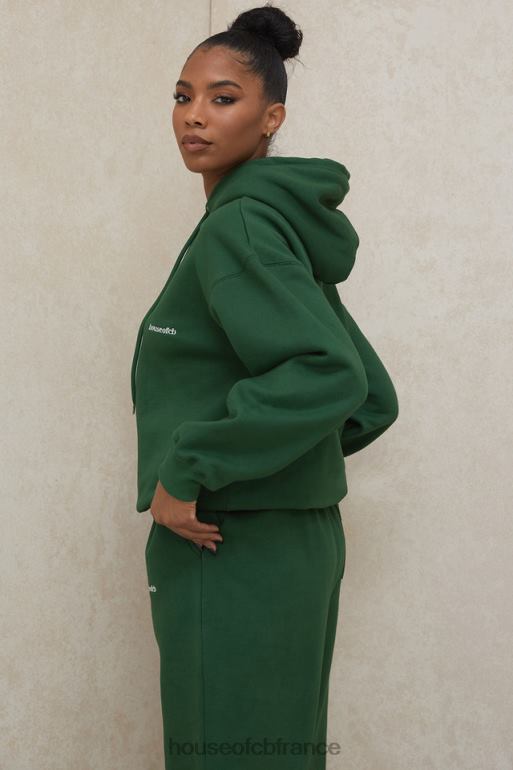 House of CB sweat à capuche oversize vert halo N888H794 vêtements