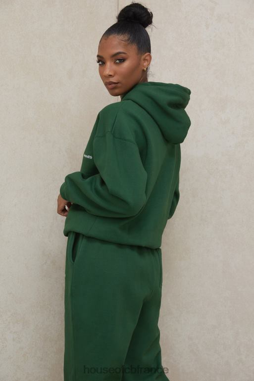 House of CB sweat à capuche oversize vert halo N888H794 vêtements