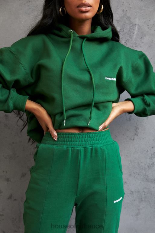 House of CB sweat à capuche oversize vert halo N888H794 vêtements