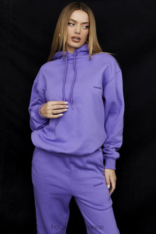 House of CB sweat à capuche oversize violet halo N888H727 vêtements