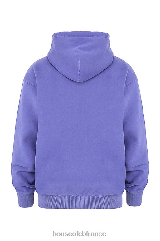 House of CB sweat à capuche oversize violet halo N888H727 vêtements