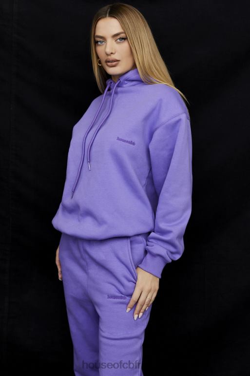 House of CB sweat à capuche oversize violet halo N888H727 vêtements