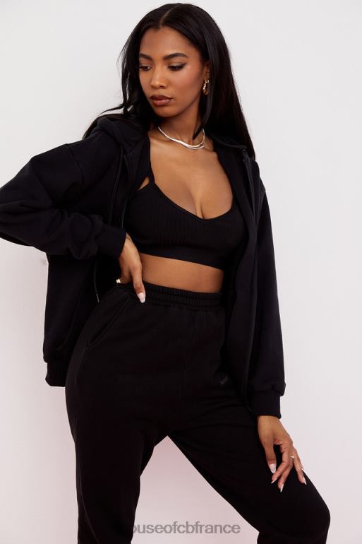 House of CB sweat à capuche zippé storm ink N888H768 vêtements