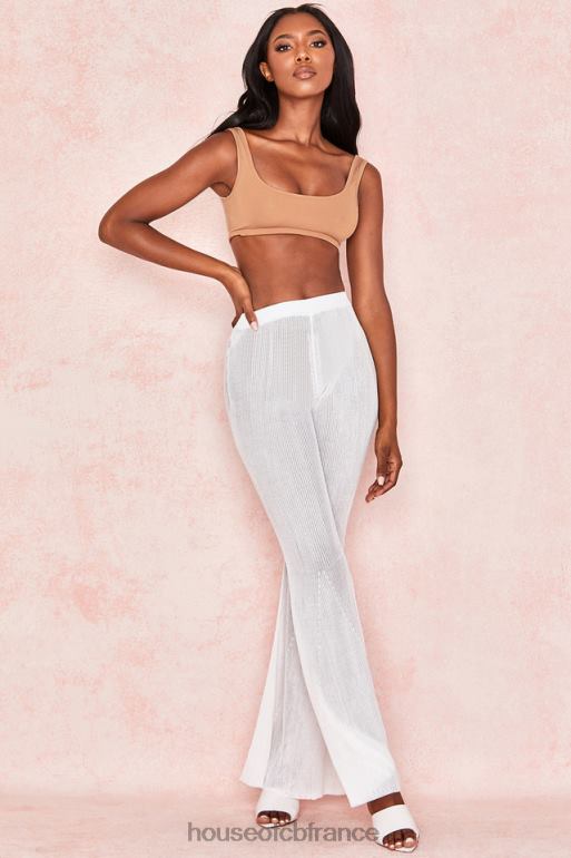 House of CB Abbey - Top court en jersey stretch moka N888H812 vêtements
