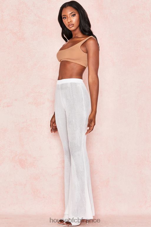 House of CB Abbey - Top court en jersey stretch moka N888H812 vêtements