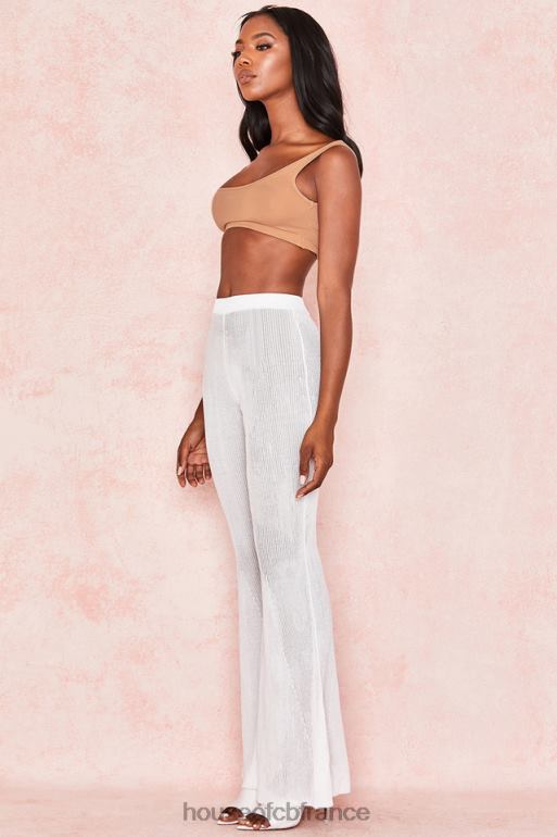 House of CB Abbey - Top court en jersey stretch moka N888H812 vêtements