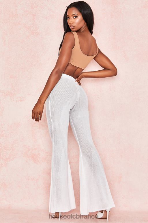 House of CB Abbey - Top court en jersey stretch moka N888H812 vêtements