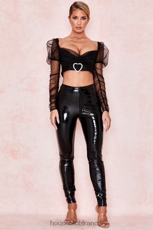 House of CB Clara - Haut en tulle froncé avec boucle cœur N888H810 vêtements