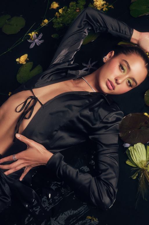 House of CB ailsa - haut ombré noué sur le devant N888H723 vêtements