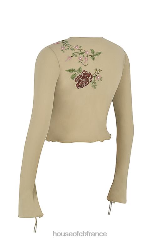 House of CB asra - top fleuri artichaut noué sur le devant N888H706 vêtements