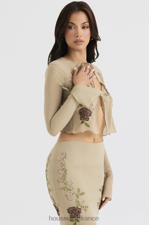 House of CB asra - top fleuri artichaut noué sur le devant N888H706 vêtements