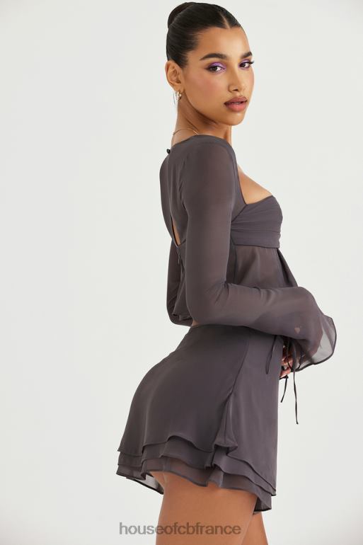 House of CB athena shadow - haut fluide à manches longues N888H722 vêtements