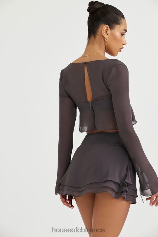 House of CB athena shadow - haut fluide à manches longues N888H722 vêtements
