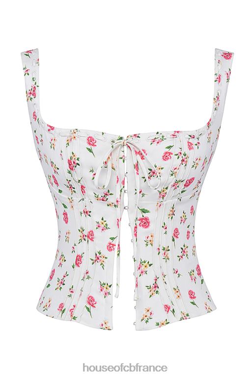 House of CB chicca - haut fleuri à imprimé roses N888H677 vêtements
