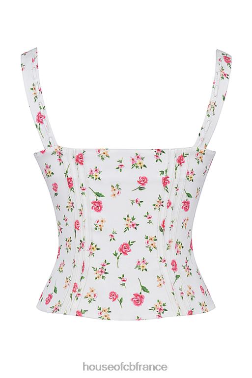 House of CB chicca - haut fleuri à imprimé roses N888H677 vêtements