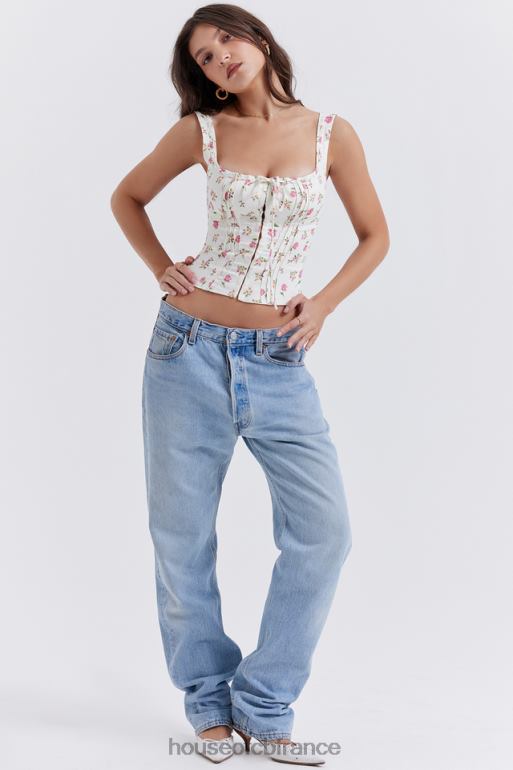 House of CB chicca - haut fleuri à imprimé roses N888H677 vêtements