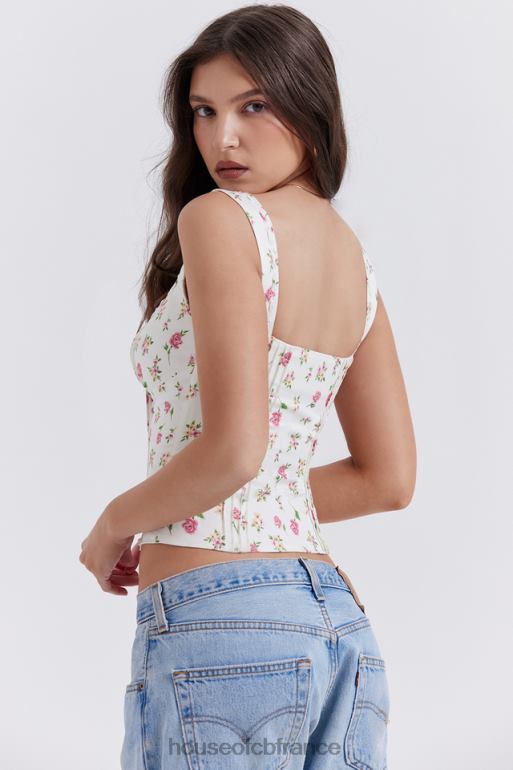 House of CB chicca - haut fleuri à imprimé roses N888H677 vêtements
