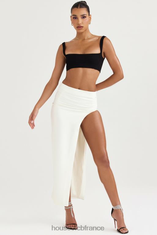 House of CB haut bandeau plissé noir Luciana N888H724 vêtements