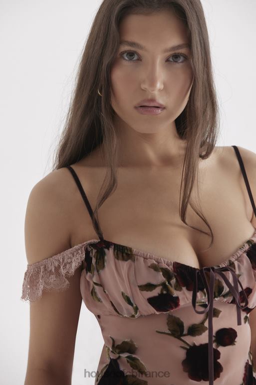 House of CB haut dévoré vieux rose graciela N888H684 vêtements