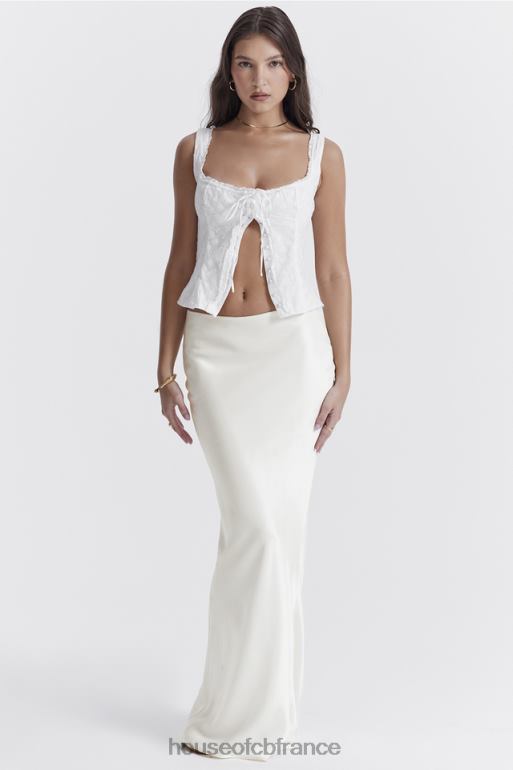 House of CB haut juana en broderie anglaise blanche N888H676 vêtements