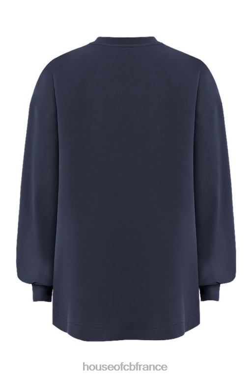 House of CB haut à manches longues bleu marine strata N888H787 vêtements