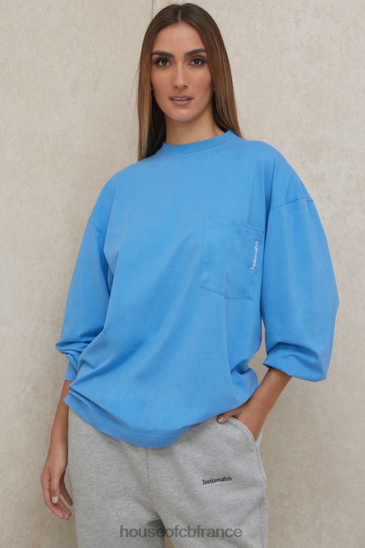 House of CB haut à manches longues bleu strata N888H785 vêtements