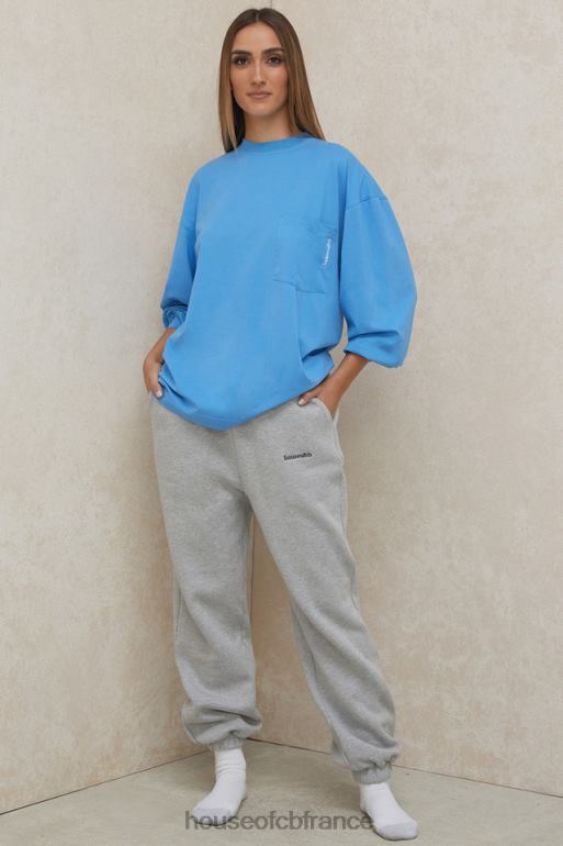 House of CB haut à manches longues bleu strata N888H785 vêtements