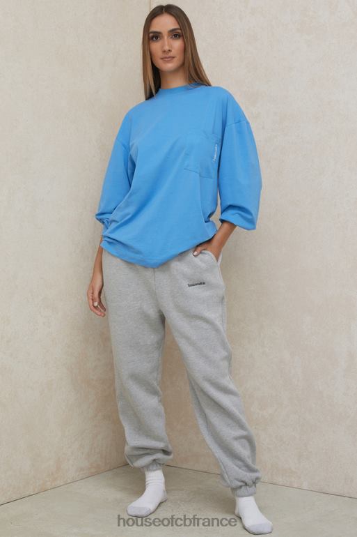 House of CB haut à manches longues bleu strata N888H785 vêtements