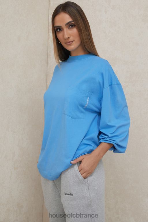 House of CB haut à manches longues bleu strata N888H785 vêtements