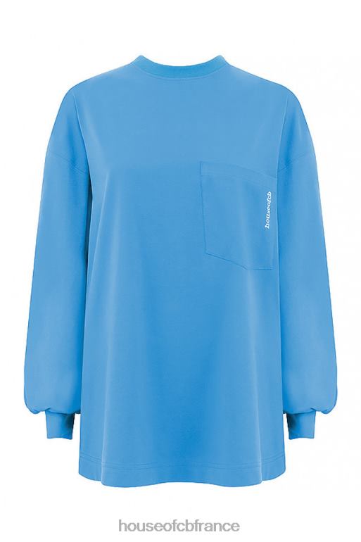 House of CB haut à manches longues bleu strata N888H785 vêtements