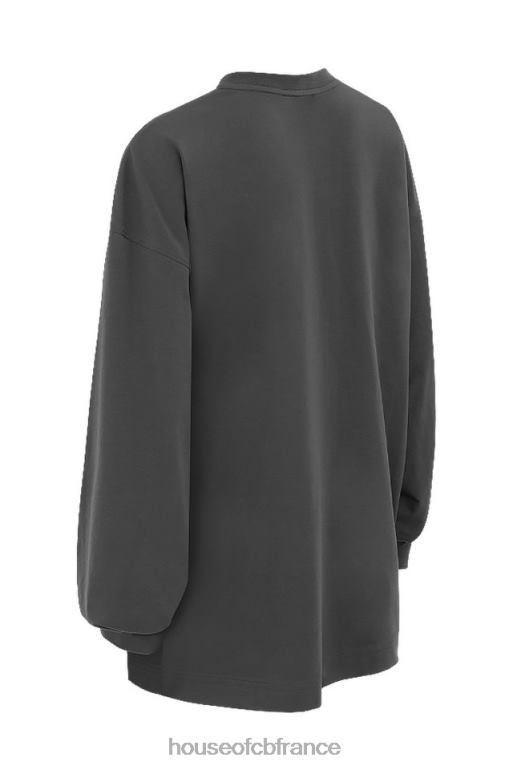 House of CB haut à manches longues strata anthracite N888H784 vêtements
