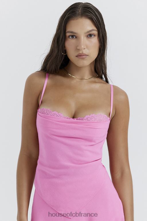 House of CB haut mouchoir rose français aurelia N888H670 vêtements
