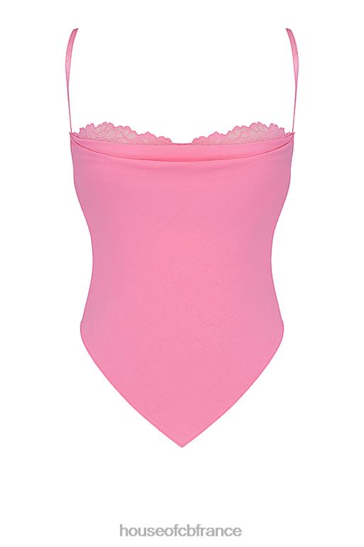 House of CB haut mouchoir rose français aurelia N888H670 vêtements