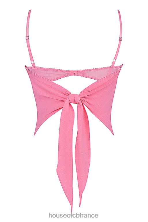 House of CB haut mouchoir rose français aurelia N888H670 vêtements
