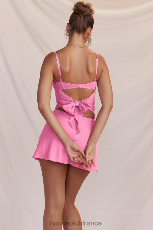 House of CB haut mouchoir rose français aurelia N888H670 vêtements