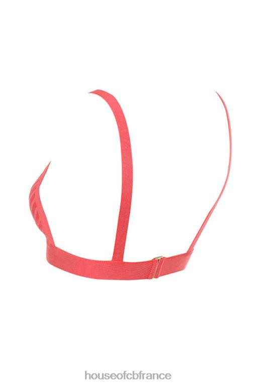 House of CB jae - haut brassière bandage corail N888H819 vêtements