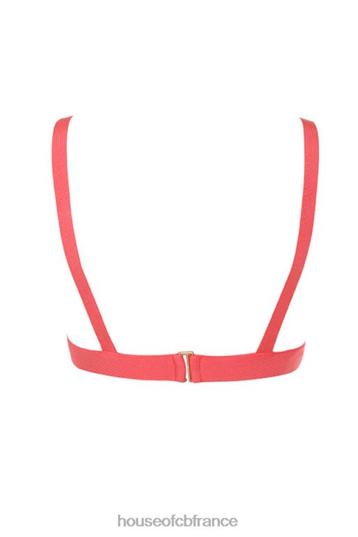 House of CB jae - haut brassière bandage corail N888H819 vêtements