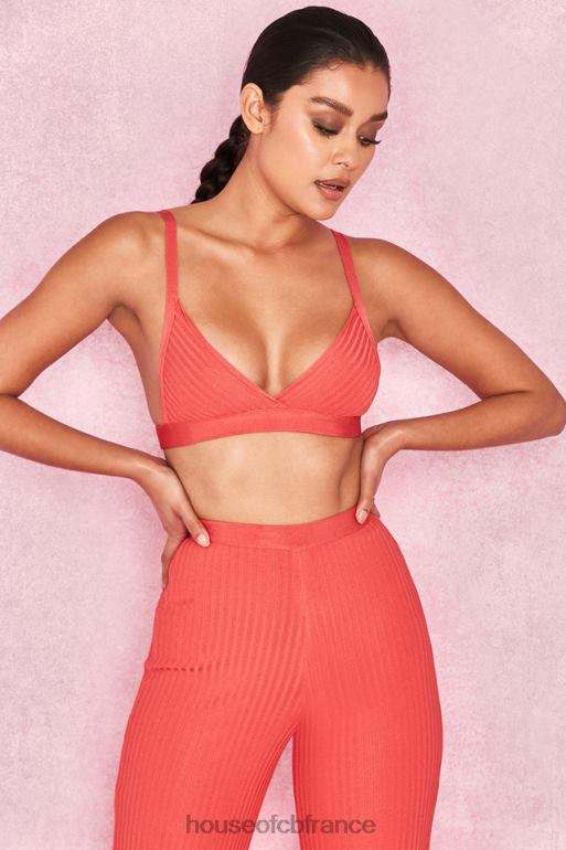 House of CB jae - haut brassière bandage corail N888H819 vêtements