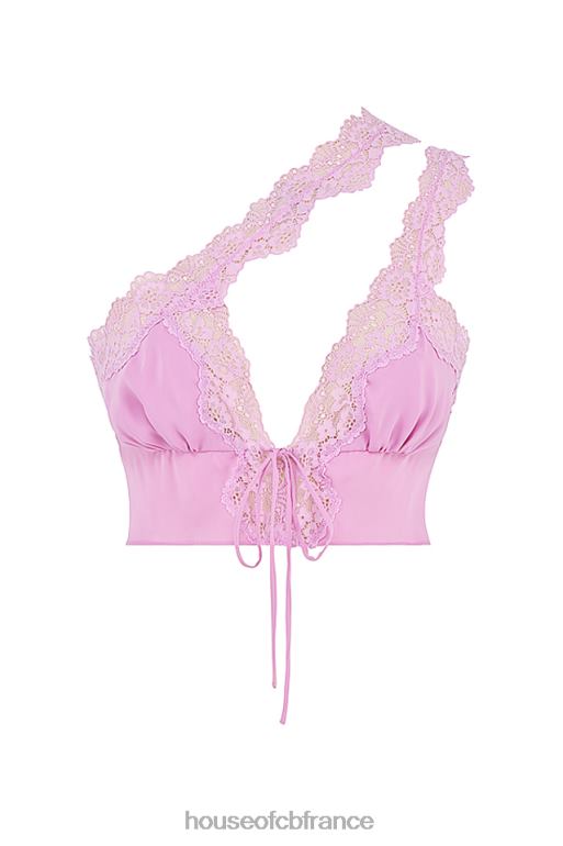 House of CB lorena - haut court fluide rose N888H711 vêtements