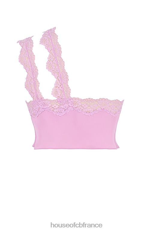 House of CB lorena - haut court fluide rose N888H711 vêtements