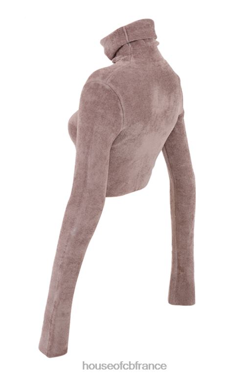 House of CB suri rose - top court en chenille N888H688 vêtements