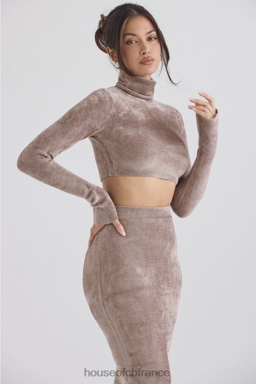 House of CB suri rose - top court en chenille N888H688 vêtements